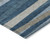 9' X 12' Denim Blue And Gray Striped Washable Indoor Outdoor Area Rug - Denim Blue, Gray