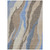 9' X 12' Taupe Tan And Blue Abstract Washable Indoor Outdoor Area Rug