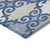 8' X 10' Navy Blue Gray And Ivory Trellis Washable Indoor Outdoor Area Rug