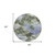 8' Olive Green And Fern Green Round Floral Washable Indoor Outdoor Area Rug