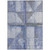 10' X 14' Denim Blue And Gray Geometric Washable Indoor Outdoor Area Rug