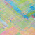 9' X 12' Pink Key Lime And Sky Blue Abstract Washable Indoor Outdoor Area Rug