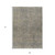 9' X 12' Taupe Gray And Beige Southwestern Washable Indoor Outdoor Area Rug