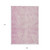 9' X 12' Pink And Ivory Abstract Washable Indoor Outdoor Area Rug - Pink, Ivory