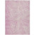 9' X 12' Pink And Ivory Abstract Washable Indoor Outdoor Area Rug - Pink, Ivory