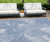 9' X 12' Blue And Sky Blue Abstract Washable Indoor Outdoor Area Rug