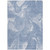 9' X 12' Blue And Sky Blue Abstract Washable Indoor Outdoor Area Rug