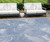 9' X 12' Blue And Sky Blue Abstract Washable Indoor Outdoor Area Rug