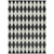9' X 12' Black Geometric Washable Indoor Outdoor Area Rug