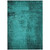 8' X 10' Teal Abstract Washable Non Skid Indoor Outdoor Area Rug Transitional Style - Teal Blue Color