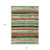 8' X 10' Sage Black And Red Striped Washable Indoor Outdoor Area Rug