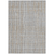 8' X 10' Gray Brown And Ivory Striped Washable Indoor Outdoor Area Rug
