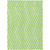 8' X 10' Lime Green and White Geometric Washable Non Skid Indoor Outdoor Area Rug