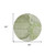 8' Artichoke Green And Gray Round Floral Washable Indoor Outdoor Area Rug