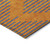 9' X 12' Orange And Blue Geometric Washable Indoor Outdoor Area Rug