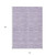 10' X 14' Plum And Purple Striped Washable Indoor Outdoor Area Rug