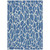9' X 12' Blue And Ivory Geometric Washable Indoor Outdoor Area Rug