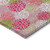 9' X 12' Pink Green And Ivory Polka Dot Washable Indoor Outdoor Area Rug