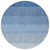 8' Blue And Gray Round Ombre Washable Indoor Outdoor Area Rug