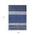 9' X 12' Navy Blue Sky Blue And Charcoal Abstract Washable Indoor Outdoor Area Rug
