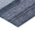 9' X 12' Navy Blue Sky Blue And Charcoal Abstract Washable Indoor Outdoor Area Rug