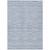 10' X 14' Sky Blue And Denim Blue Striped Washable Indoor Outdoor Area Rug