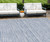 10' X 14' Sky Blue And Denim Blue Striped Washable Indoor Outdoor Area Rug Transitional Style - Sky Blue, Denim Blue Color