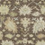 9' X 12' Chocolate And Beige Floral Washable Indoor Outdoor Area Rug - Chocolate, Beige