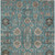 8' X 10' Teal Blue Aqua And Beige Oriental Washable Indoor Outdoor Area Rug