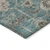 8' X 10' Teal Blue Aqua And Beige Oriental Washable Indoor Outdoor Area Rug