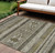 8' X 10' Taupe Beige And Ivory Southwestern Washable Indoor Outdoor Area Rug