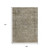 9' X 12' Pewter And Beige Abstract Washable Indoor Outdoor Area Rug