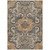 9' X 12' Terra Cotta And Charcoal Damask Washable Indoor Outdoor Area Rug - Terra Cotta, Charcoal
