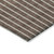 8' X 10' Brown And Beige Striped Washable Indoor Outdoor Area Rug - Brown, Beige