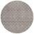 8' Taupe And Beige Round Geometric Washable Indoor Outdoor Area Rug - Taupe, Beige