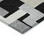10' X 14' Black Ivory And Beige Geometric Washable Indoor Outdoor Area Rug
