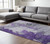 9' X 12' Purple Lilac And Eggplant Abstract Washable Indoor Outdoor Area Rug - Purple, Lilac, Eggplant