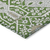 9' X 12' Green Gray And Taupe Floral Washable Indoor Outdoor Area Rug