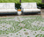 9' X 12' Green Gray And Taupe Floral Washable Indoor Outdoor Area Rug
