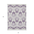 10' X 14' Purple Silver And Lilac Oriental Washable Indoor Outdoor Area Rug
