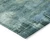 8' Teal Blue And Pale Aqua Round Abstract Washable Indoor Outdoor Area Rug - Teal Blue, Pale Aqua