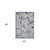 4' X 6' Blue And Grey Toile Non Skid Indoor Outdoor Area Rug - 606114454687