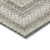 8' Taupe And Ivory Round Geometric Washable Indoor Outdoor Area Rug - 880016419344