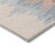 10' X 14' Coral Pink And Gray Abstract Washable Indoor Outdoor Area Rug