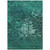 9' X 12' Teal Blue Aqua And Turquoise Abstract Washable Indoor Outdoor Area Rug