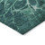 9' X 12' Teal Blue Aqua And Turquoise Abstract Washable Indoor Outdoor Area Rug
