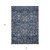 8' X 10' Navy Blue And Sky Blue Oriental Washable Indoor Outdoor Area Rug - Navy Blue, Sky Blue