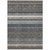 9' X 12' Taupe Beige And Pewter Striped Washable Indoor Outdoor Area Rug