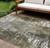 9' X 12' Taupe Brown And Gray Abstract Washable Indoor Outdoor Area Rug - Taupe, Brown, Gray