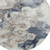 8' Ivory And Taupe Round Abstract Washable Indoor Outdoor Area Rug